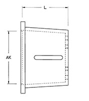 Dimensional Drawing for VM 14 Series Pump/Motor Adapters