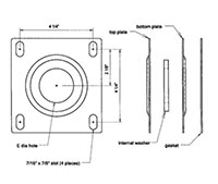 Dimensional Drawing for Flange Kits (SF-8) Dimensional Drawing for Flange Kits (SF-8)